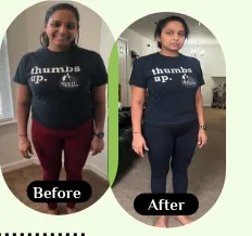 Kina Patel before and after