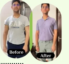 Raghav before and after